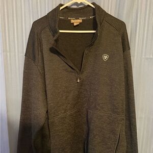 Ariat Men's Charcoal Zip-Up Sweater